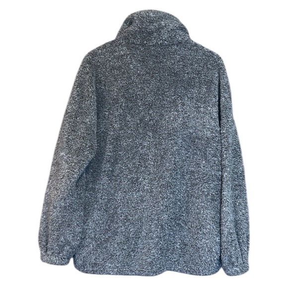 Sunshine & Rodeos Gray Fleece Southwestern Aztec Print Oversized Pullover Small - Picture 5 of 10